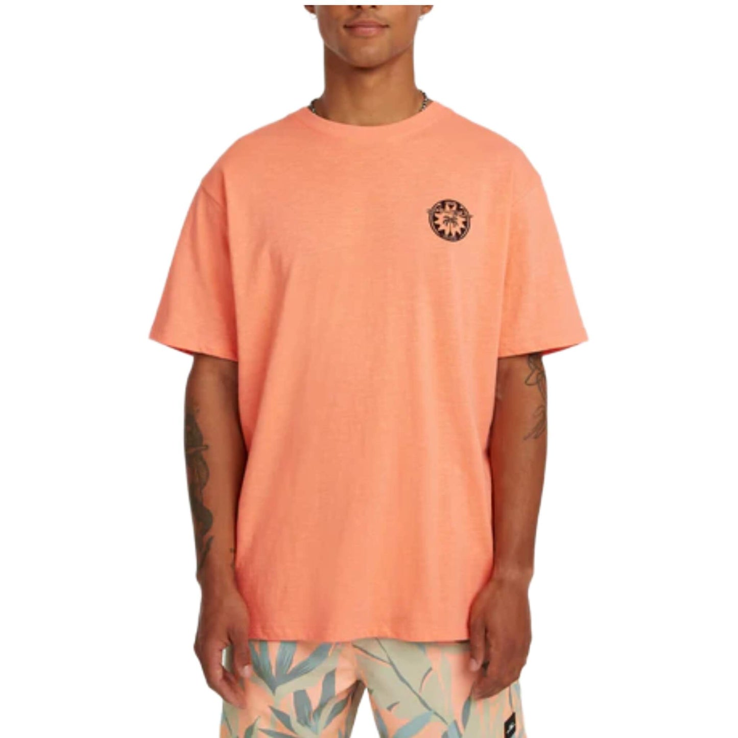 O'Neill Slub Back Print T-Shirt orange