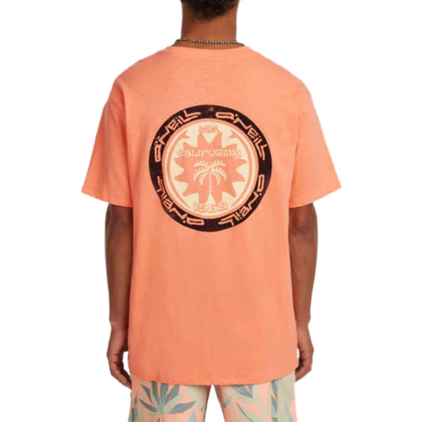 O'Neill Slub Back Print T-Shirt orange
