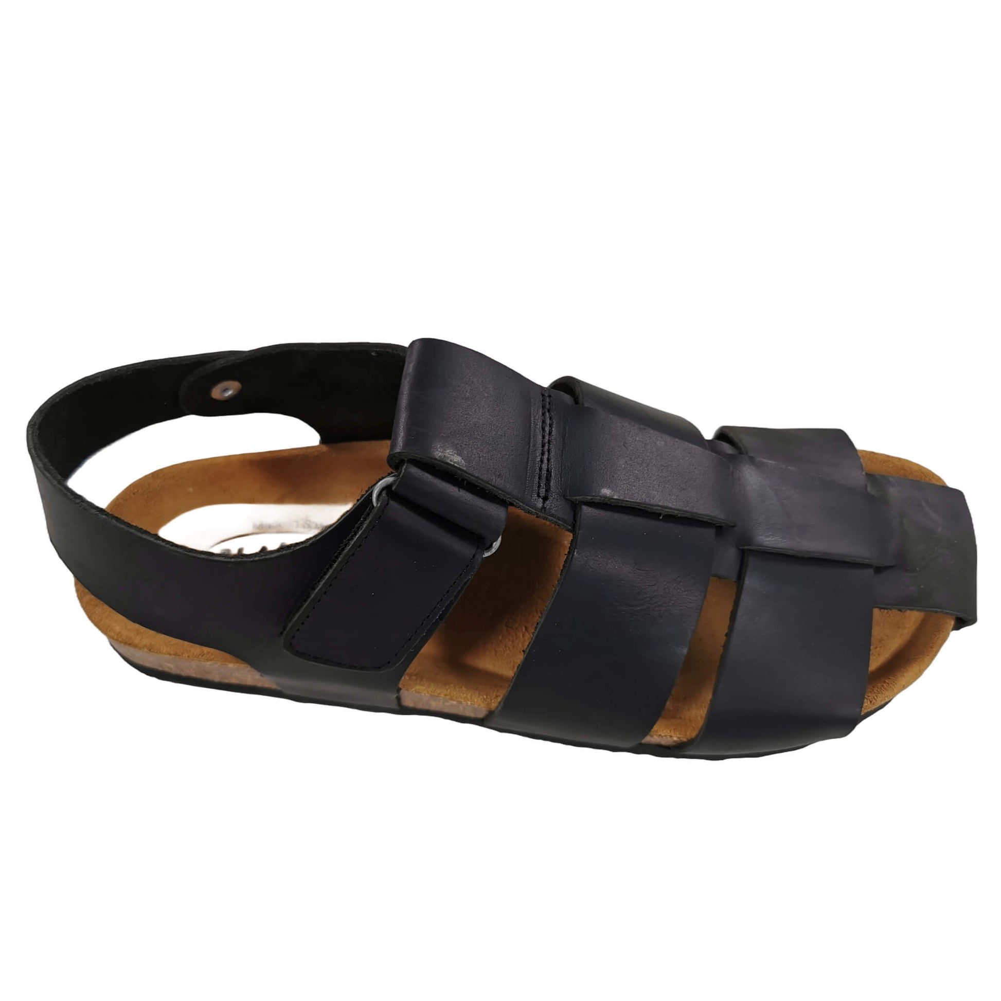 Plakton Benny Apure Leder Sandalen schwarz
