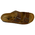 Plakton Barna Afelpado Leder Pantolette Sandalette braun