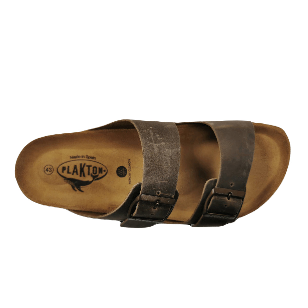 Plakton Barna Apure Leder Pantolette Sandalette braun