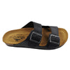 Plakton Barna Apure Leder Pantolette Sandalette schwarz