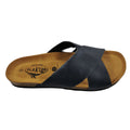 Plakton Benito Apure Leder Pantolette Sandalette blau