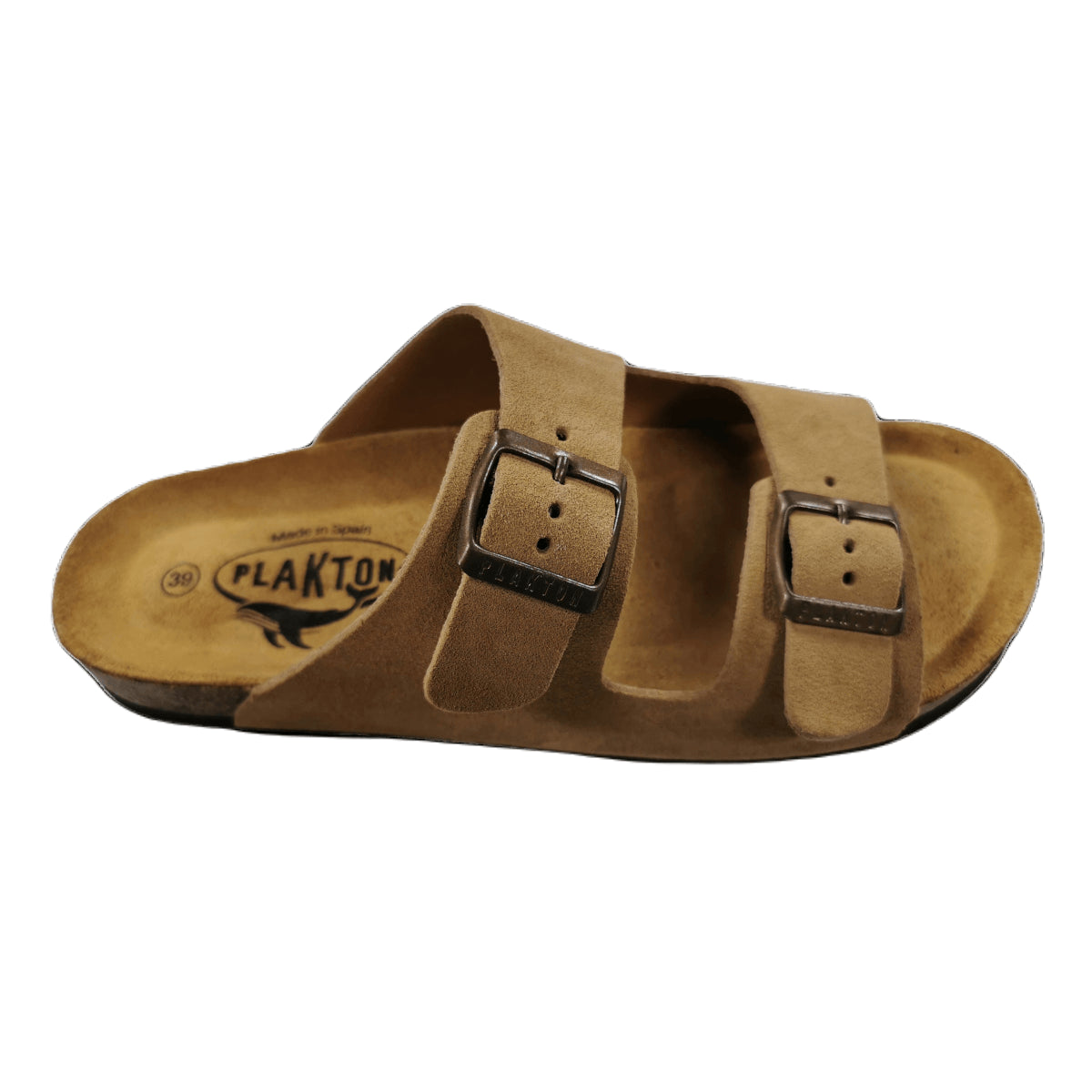Plakton Beta Afelpado Damen Leder Pantolette Sandalette beige