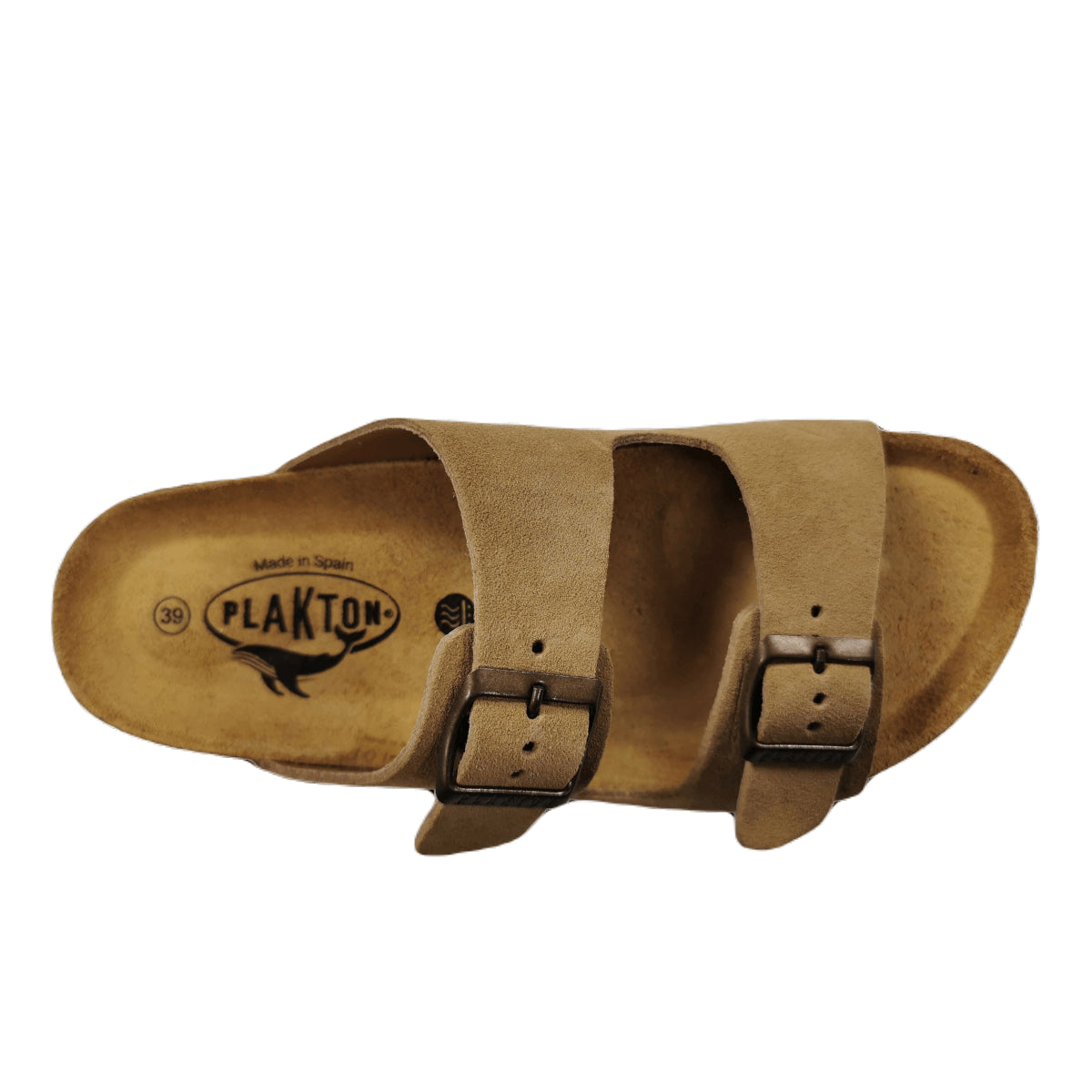 Plakton Beta Afelpado Damen Leder Pantolette Sandalette beige