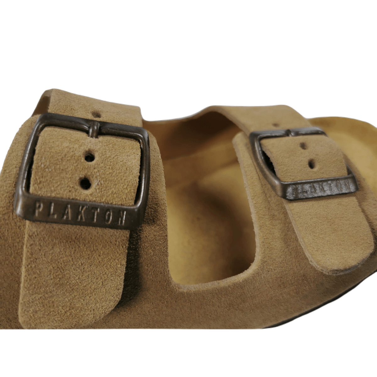 Plakton Beta Afelpado Damen Leder Pantolette Sandalette beige