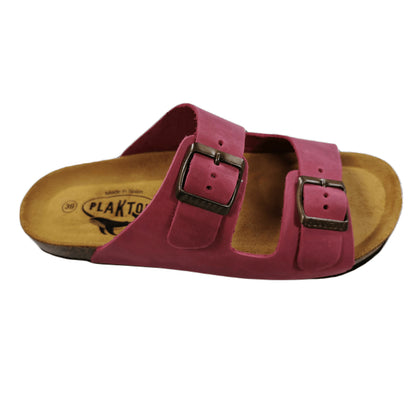 Plakton Beta Apure Damen Leder Pantolette Sandalette pink