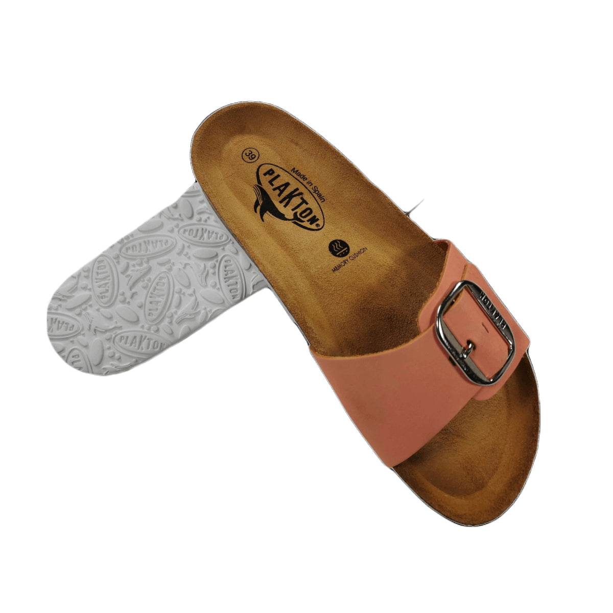 Plakton Bis 3 Nobuck Damen Leder Pantolette Sandalette orange