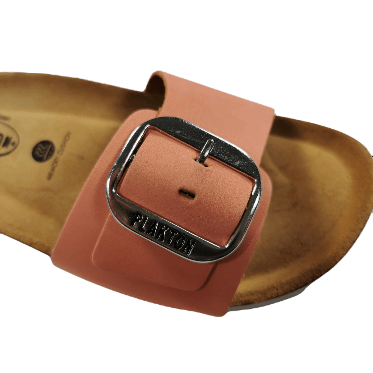 Plakton Bis 3 Nobuck Damen Leder Pantolette Sandalette orange