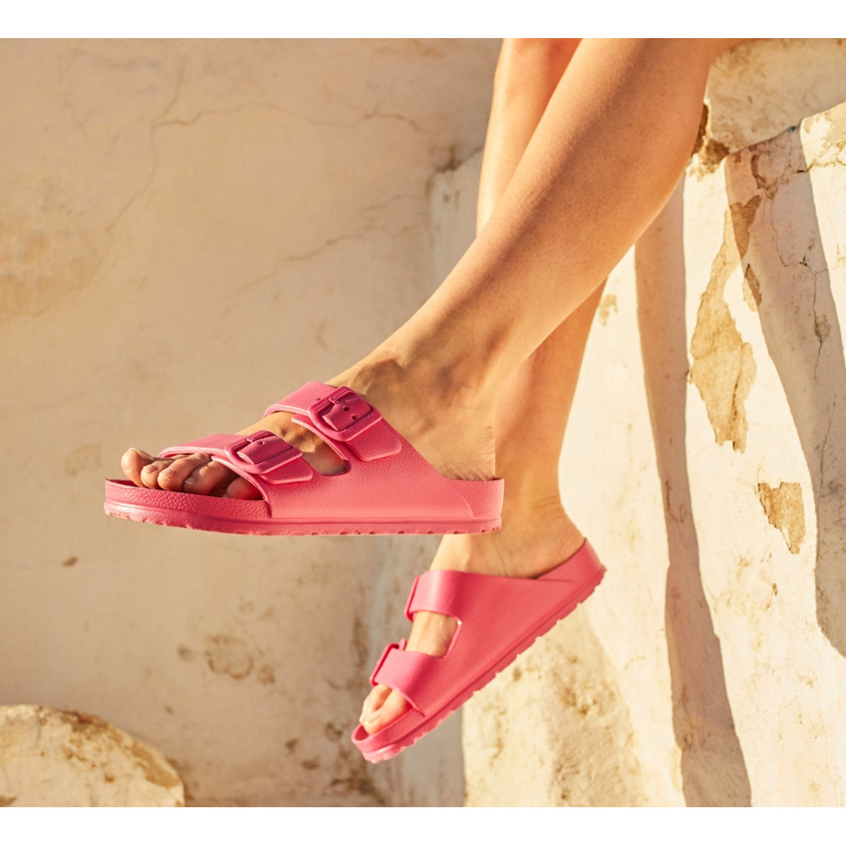 Plakton Wanda Damen Sandale Pantolette pink