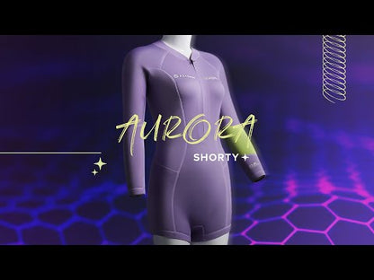 Aztron 3/2 mm Aurora 2.0 Shorty Damen Neoprenanzug lila