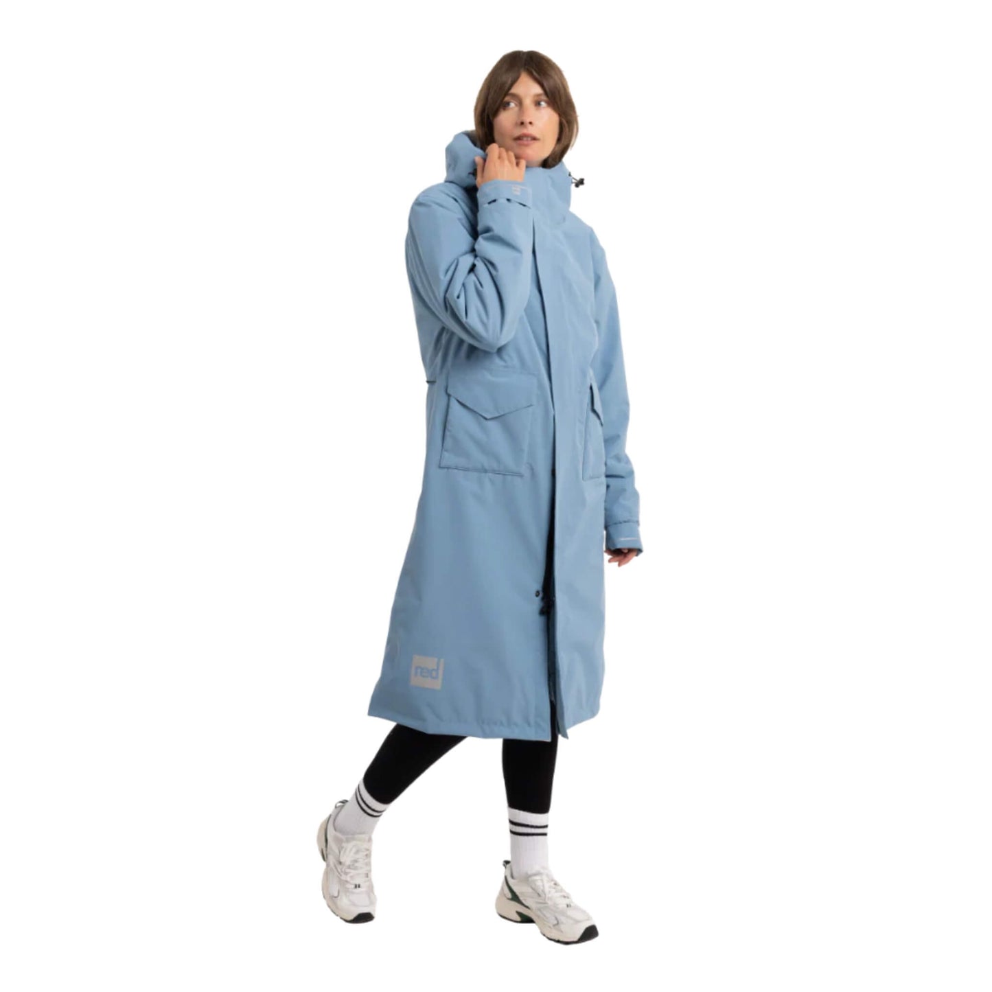 Red Evo Pro Slimline Damen Parka Windjacke blau