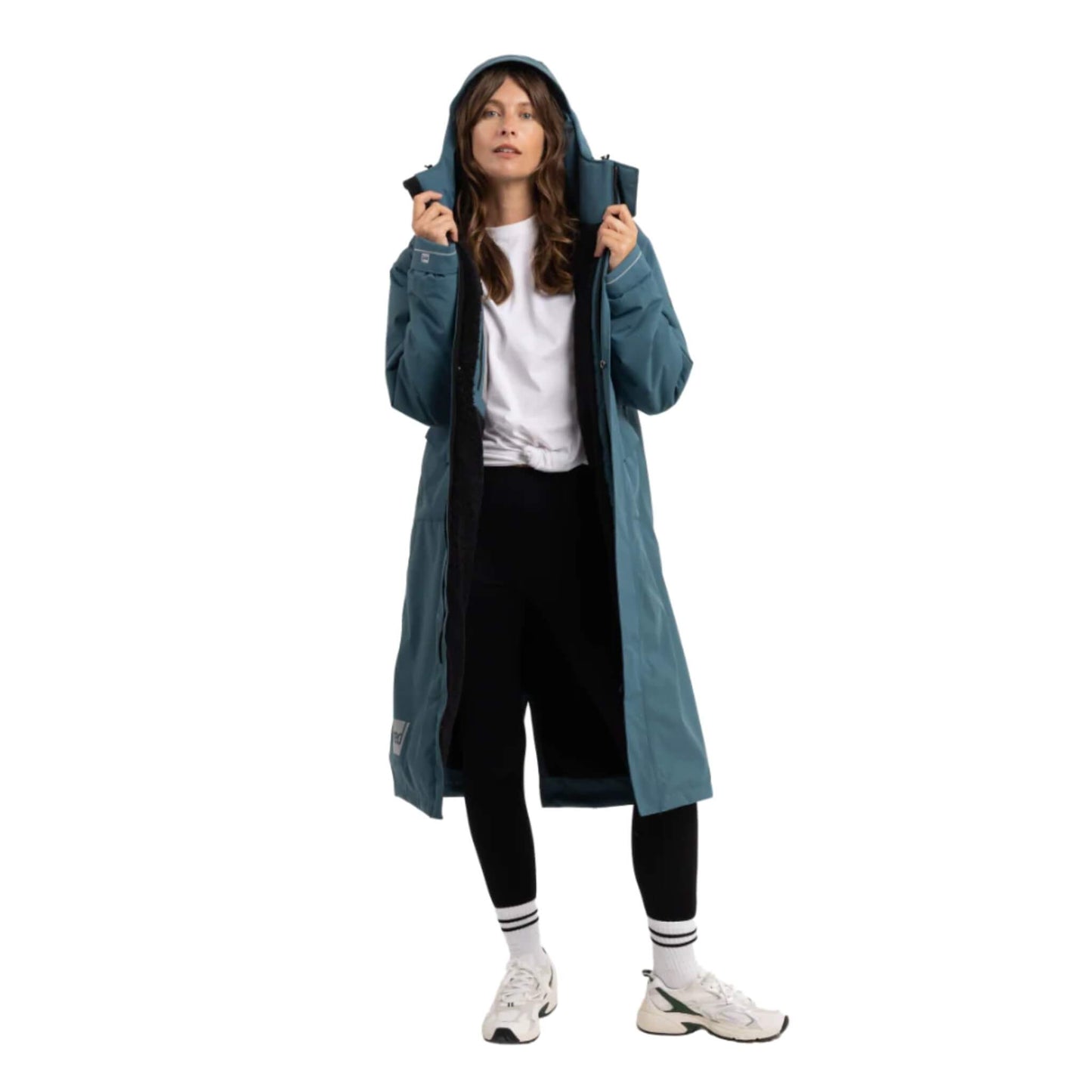 Red Evo Pro Slimline Damen Parka Windjacke petrol