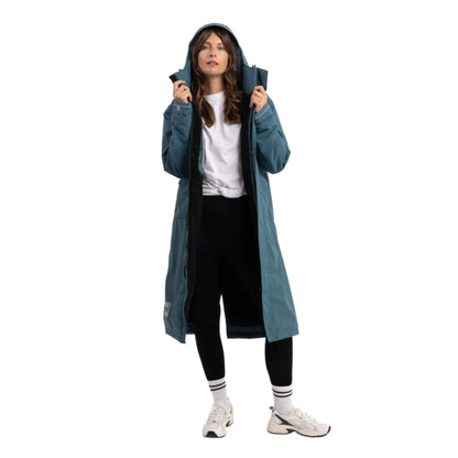 Red Evo Pro Slimline Damen Parka Windjacke petrol