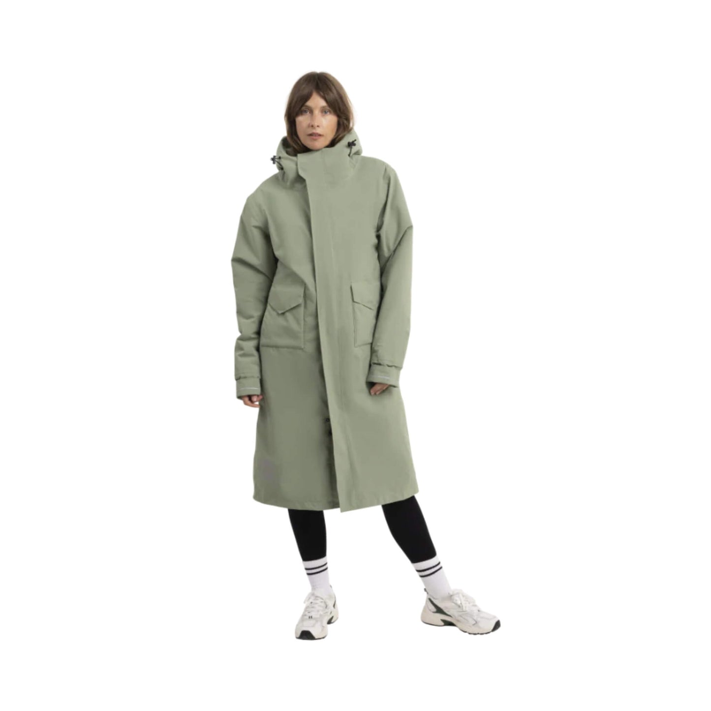 Red Evo Pro Slimline Damen Parka Windjacke grün