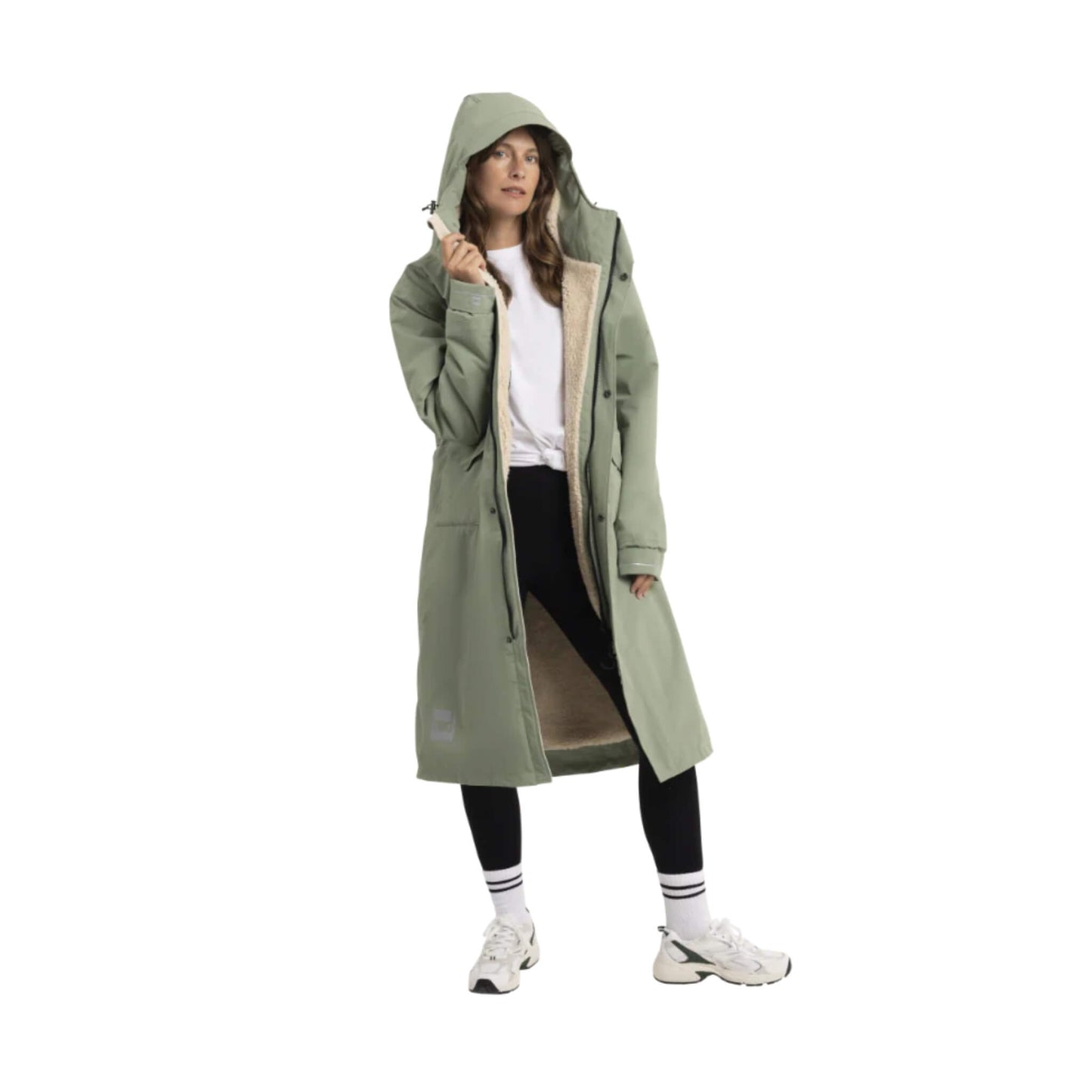Red Evo Pro Slimline Damen Parka Windjacke grün