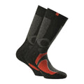 Rohner next Kinder Trekking Socks Wandersocken Doppelpack schwarz rot