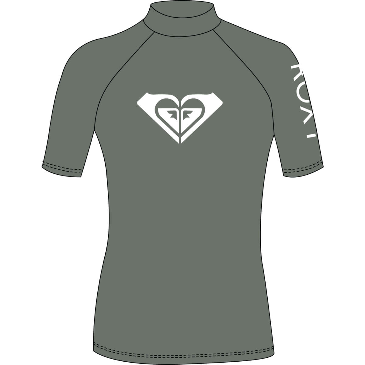 Roxy Whole Hearted SS Damen Funktionsshirt grün