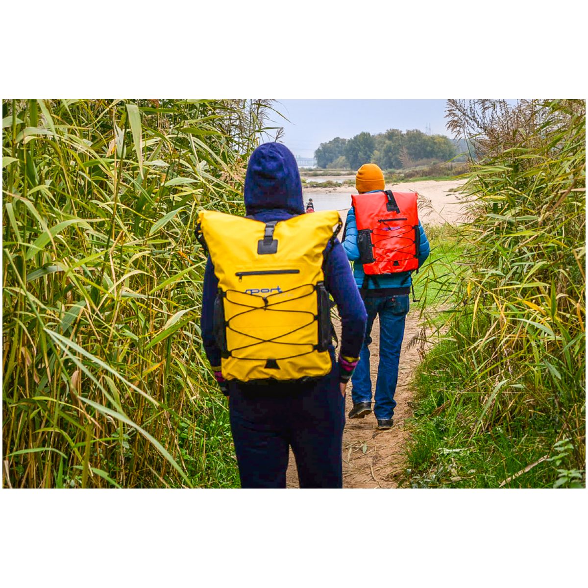 Sport Vibrations Premium Thermo-Dry Bag Rucksack 30l wasserdicht gelb