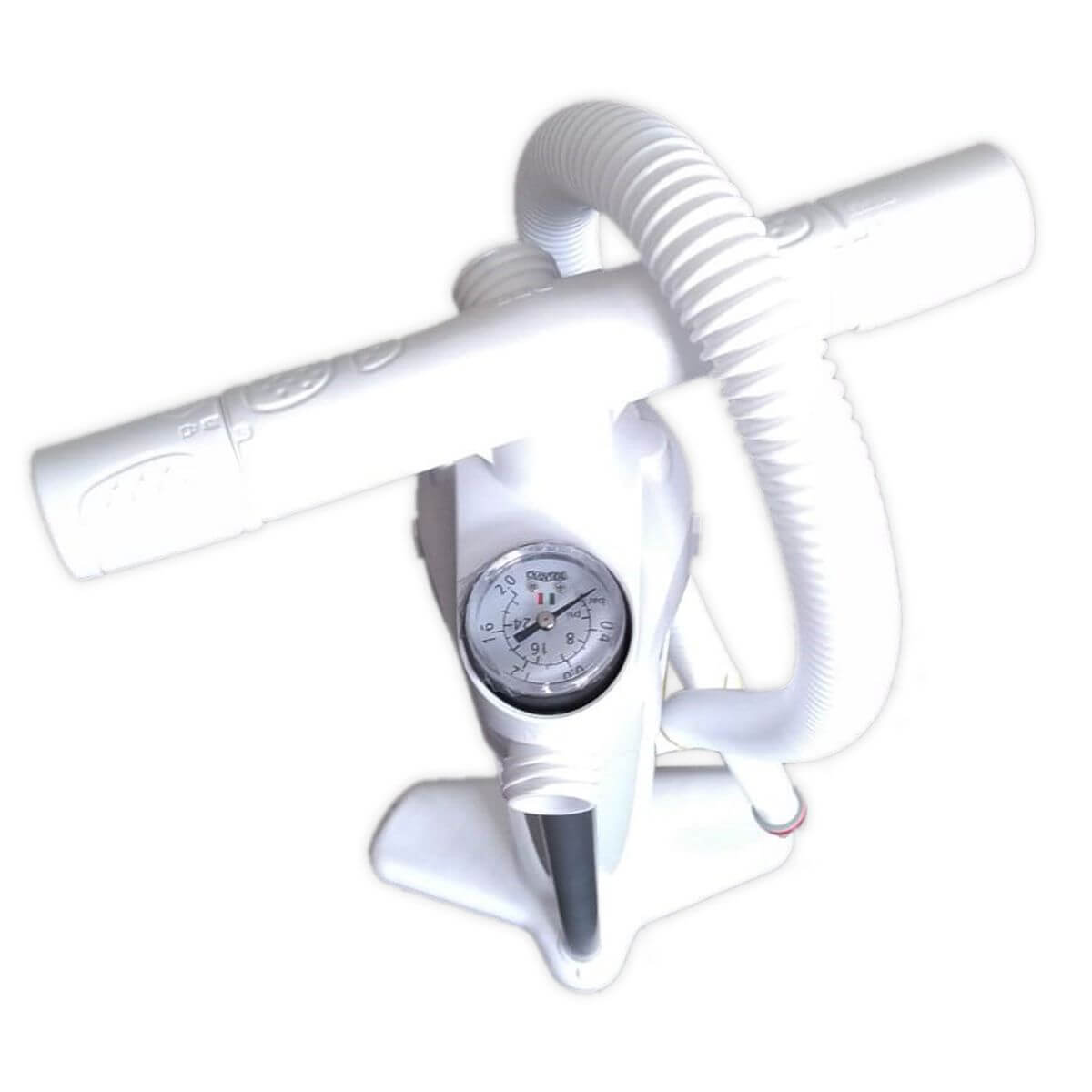 Sport Vibrations SUPER Dual-Zylinder White Edition Doppelhub Handpumpe weiß