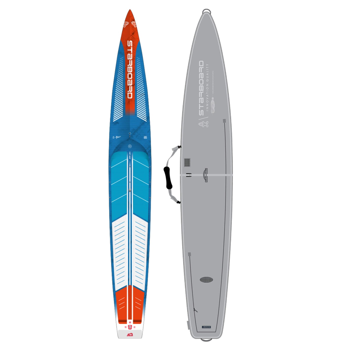Starboard 14'0" x 23" Gen R V2 Blue Carbon SUP Hardboard 2025 mit Board Bag