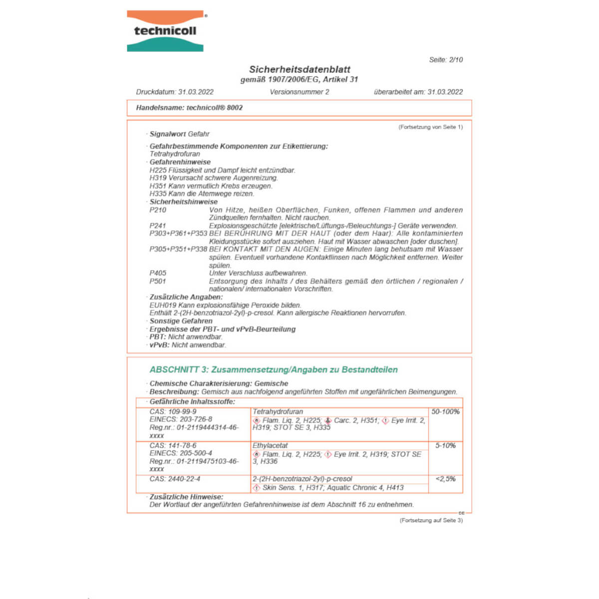 Technicoll PVC Kleber 8002