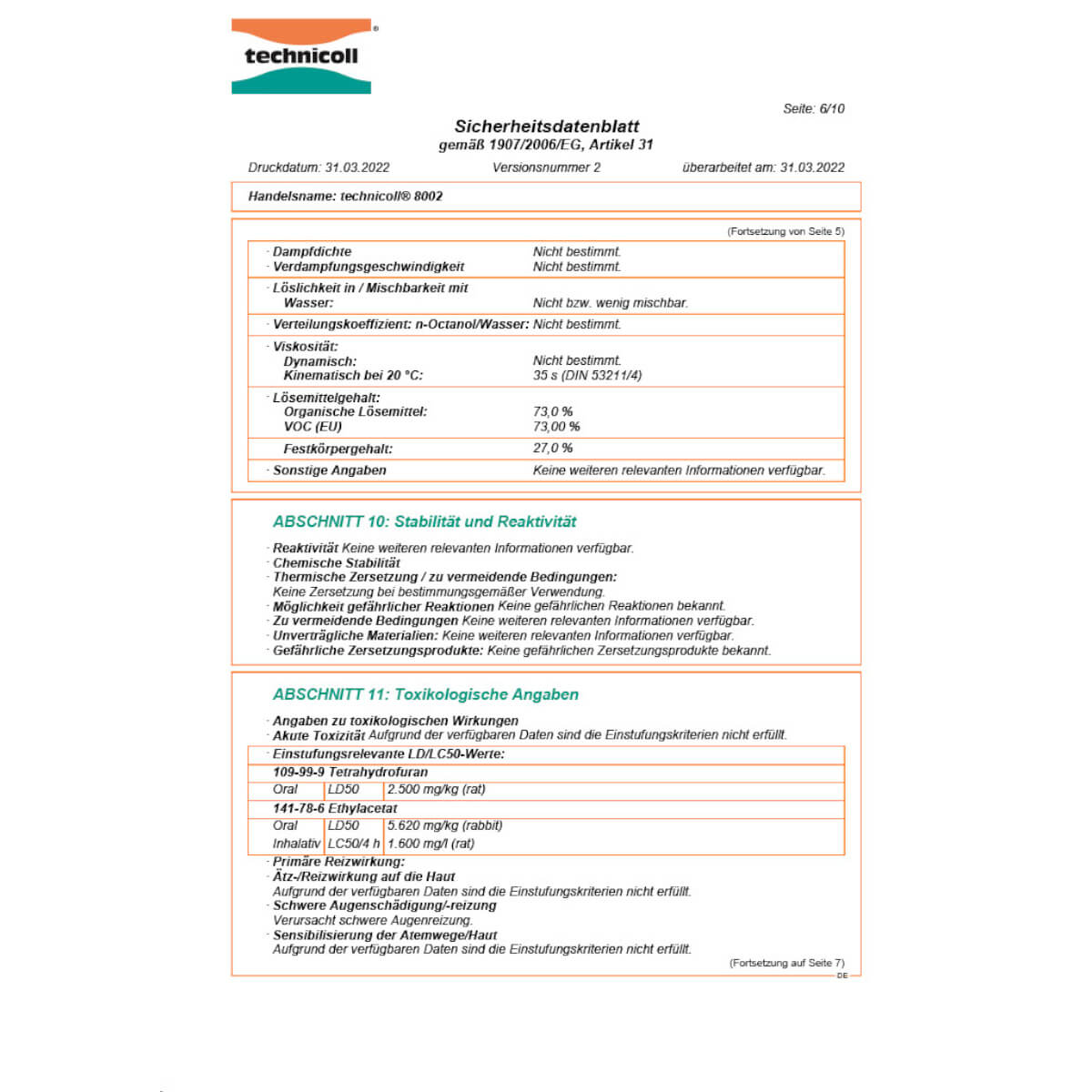 Technicoll PVC Kleber 8002