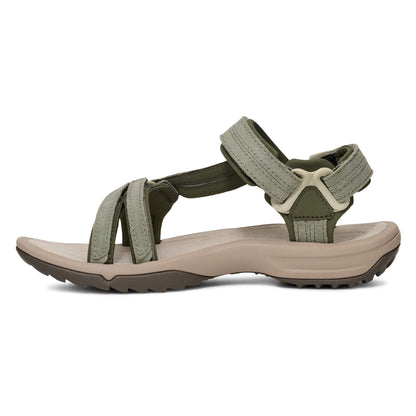 Teva Terra Fi Lite Suede W Damen Leder Sandalen grün