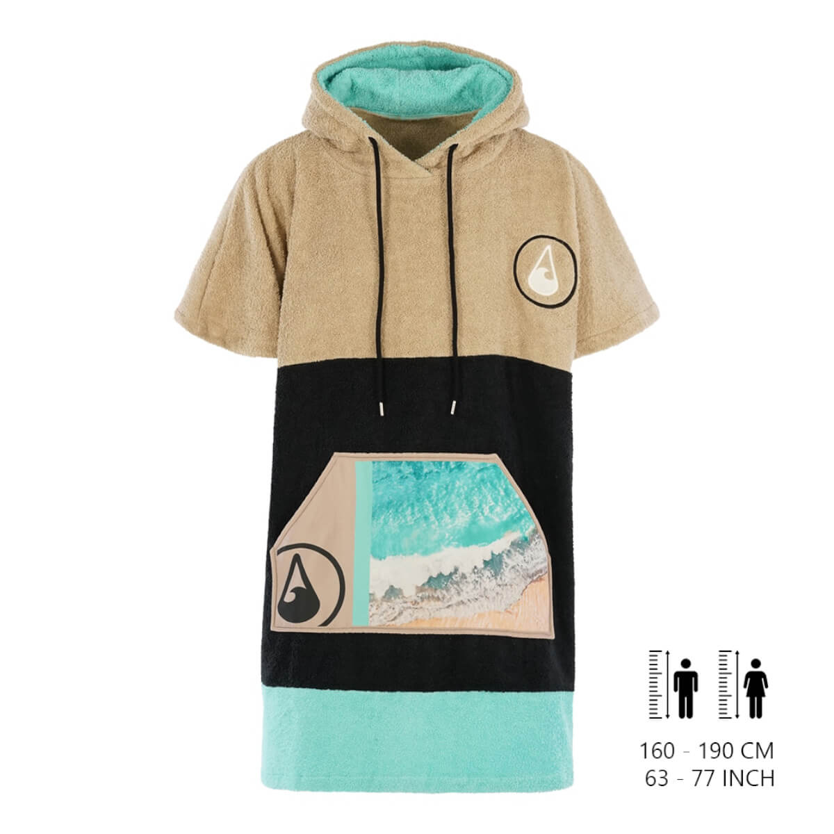 Wave Hawaii AirLite Poncho Ericeira M beige