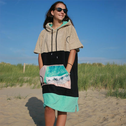 Wave Hawaii AirLite Poncho Ericeira M beige
