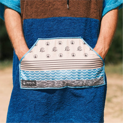 Wave Hawaii AirLite Poncho Blue L blau