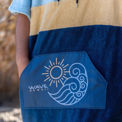 Wave Hawaii AirLite Poncho Pukalani M blau