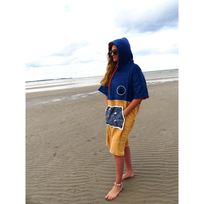 Wave Hawaii Bamboo Poncho Flow  L beige