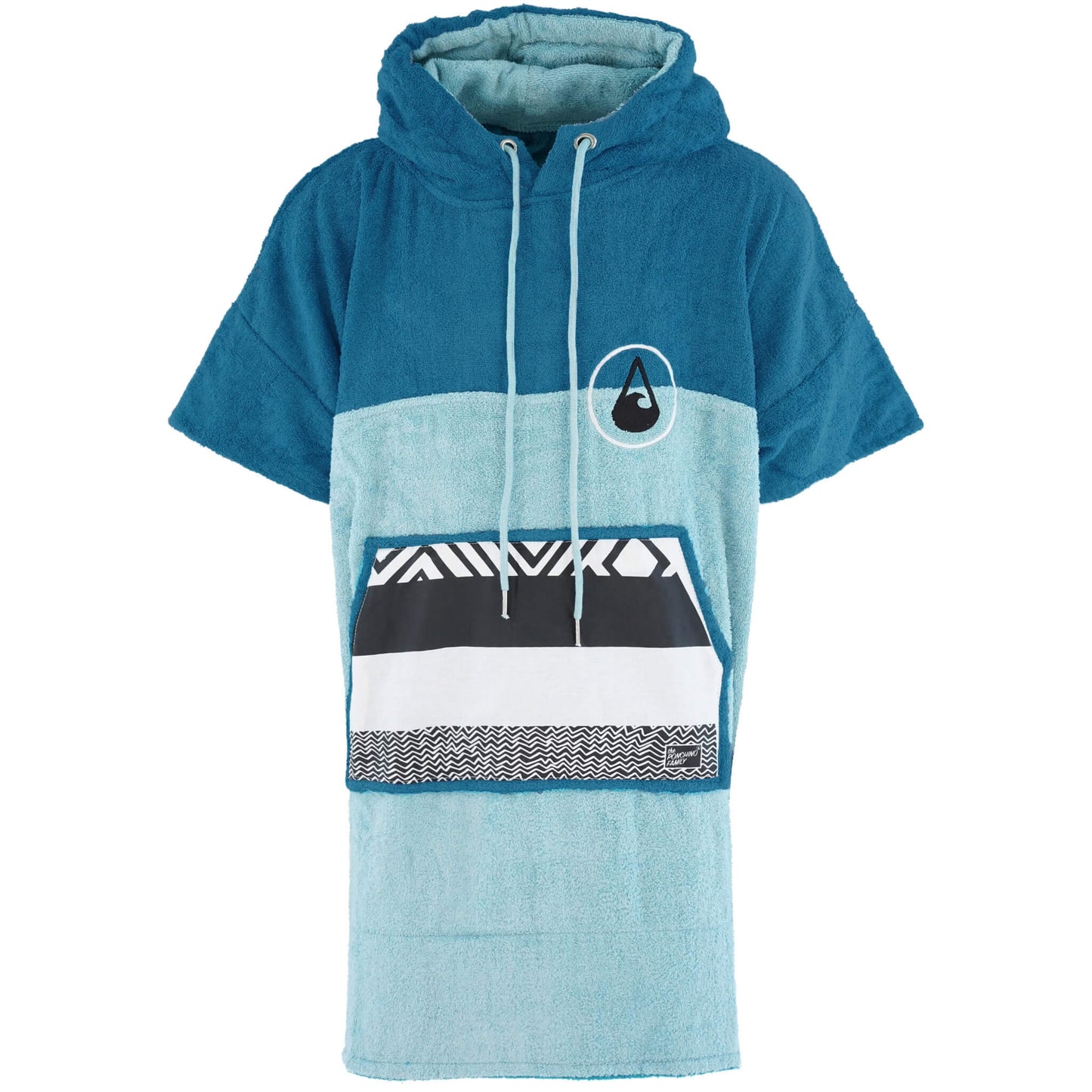 Wave Hawaii Bamboo Poncho Air Beachponcho M blau