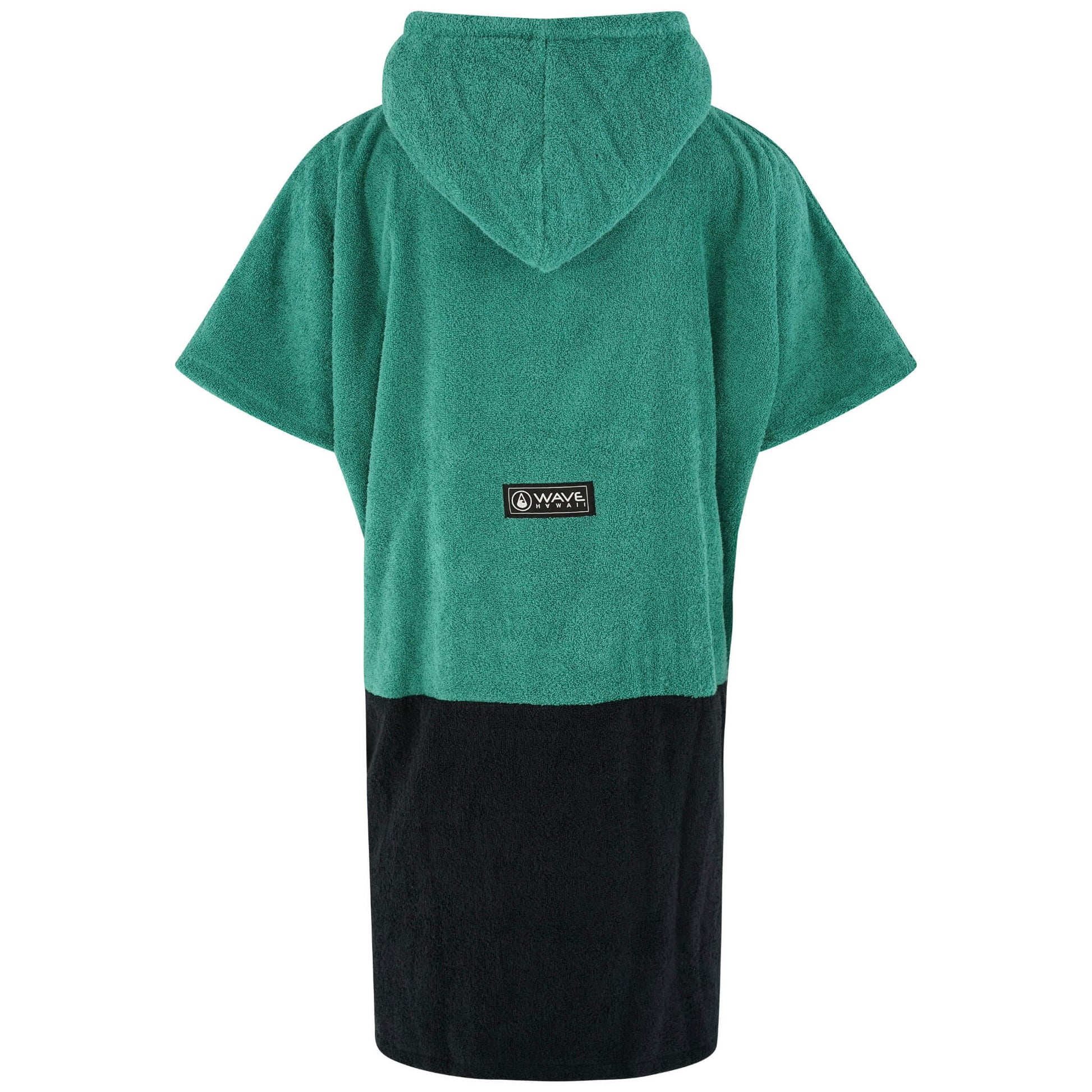 Wave Hawaii Cotton Poncho Faro M schwarz grün