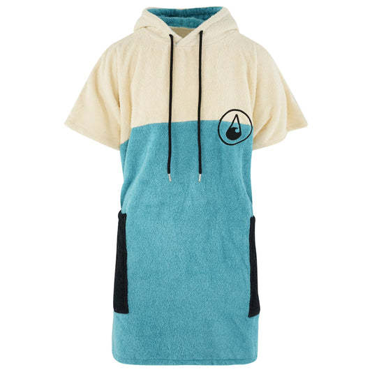 Wave Hawaii Cotton Poncho Porto M blau