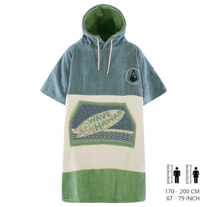 Wave Hawaii Cotton Velours Poncho Curitiba  L beige