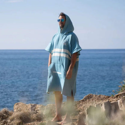 Wave Hawaii NatureLite Travel Poncho Stripes Blue blau