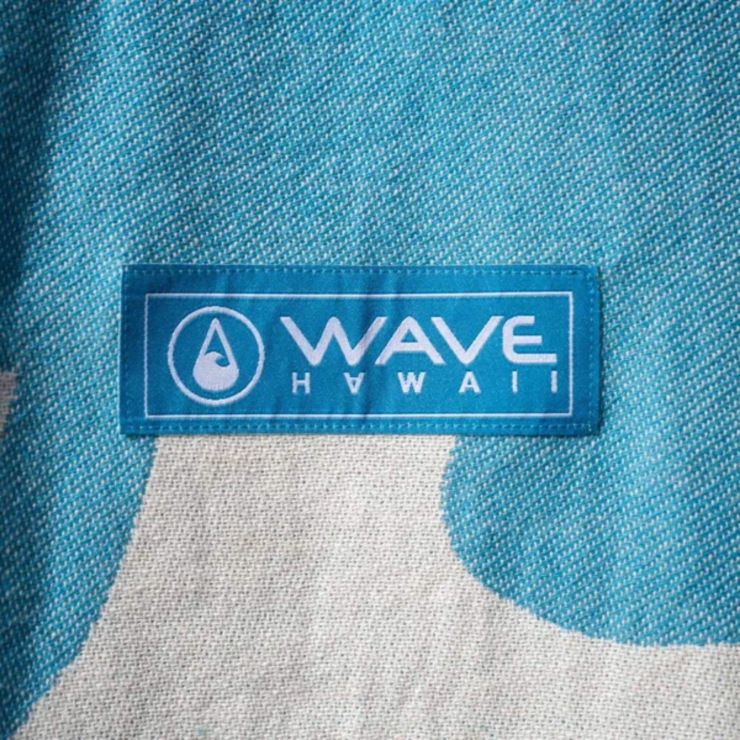 Wave Hawaii NatureLite Travel Poncho Stripes Swirls blau