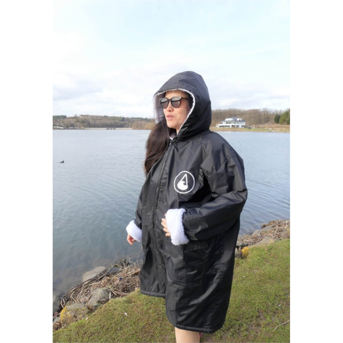 Wave Hawaii Storm Poncho Jety Sherpah oversize L-XXL schwarz