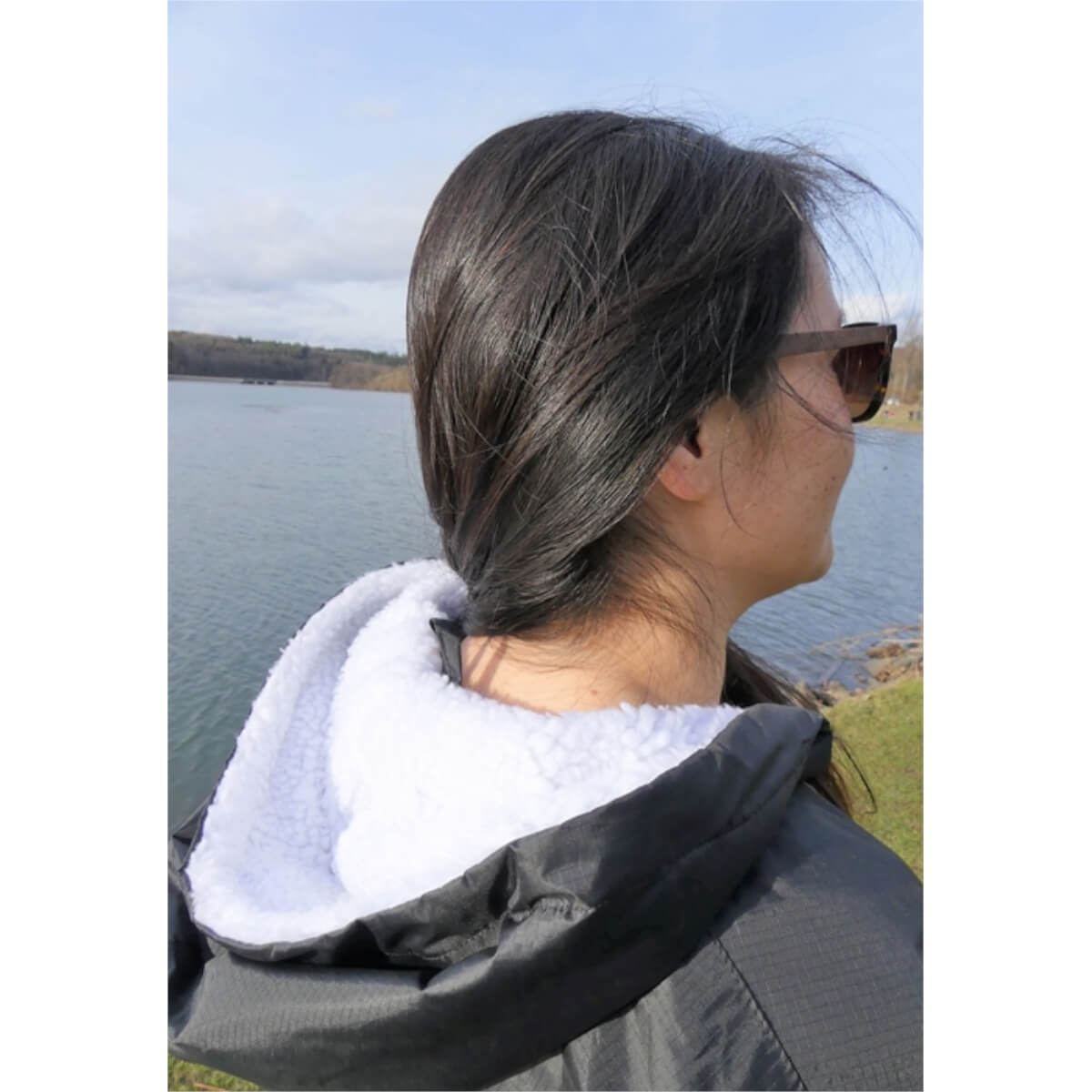 Wave Hawaii Storm Poncho Jety Sherpah oversize L-XXL schwarz