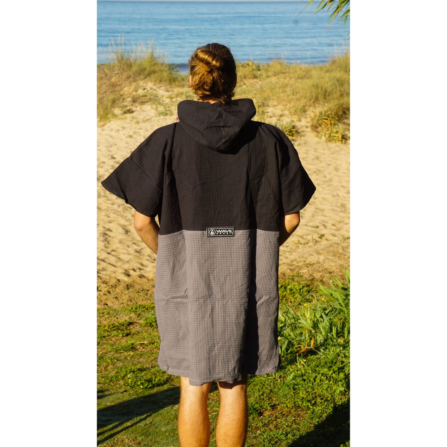 Wave Hawaii Travel Poncho El Yaque S-M schwarz