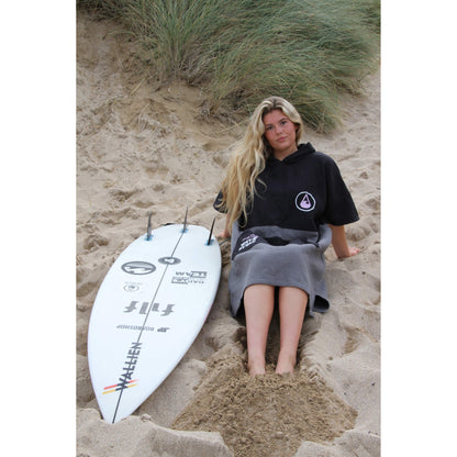 Wave Hawaii Travel Poncho El Yaque S-M schwarz