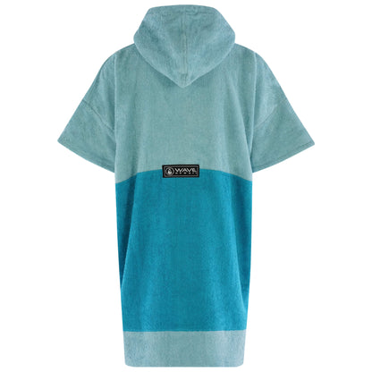 Wave Hawaii Zip Poncho Cotton Flyh M blau