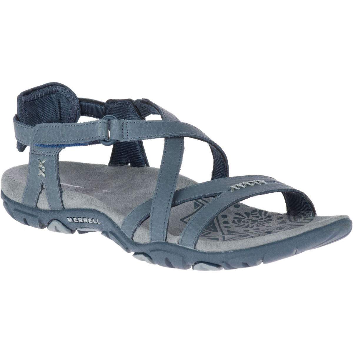 Merrell Sandspur Rose Ltr Damen Sandalen Blau Sandalen Schuhe 3s Sup De